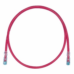 Copper Patch Cord, Category 6, Red UTP Cable, Flipped, 3 FT.