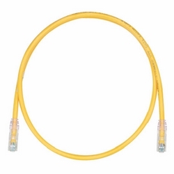 Copper Patch Cord, Category 6, Yellow UTP Cable, Flipped, 3 Meters