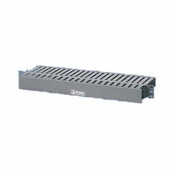 Horizontal Cable Manager, Front and Rear, 1 RU, 1.7&quot;H x 19.0&quot;W x 7.9&quot;D (44mm x 483mm x 200mm).