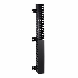 In-Cabinet Vertical Cable Manager 18 RU, Duct With side Mount Bracket, Cage Nut and Screws, Dimensions: 32&quot;H x 3&quot;W x 4&quot;D, .187 Diameter Cable capacity = 96