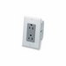 47605-ACN J-Box Kit Duplex Receptacle, Gray and White