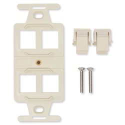 4-PORT KEYCONNECT 106 ADAPTER, WHITE