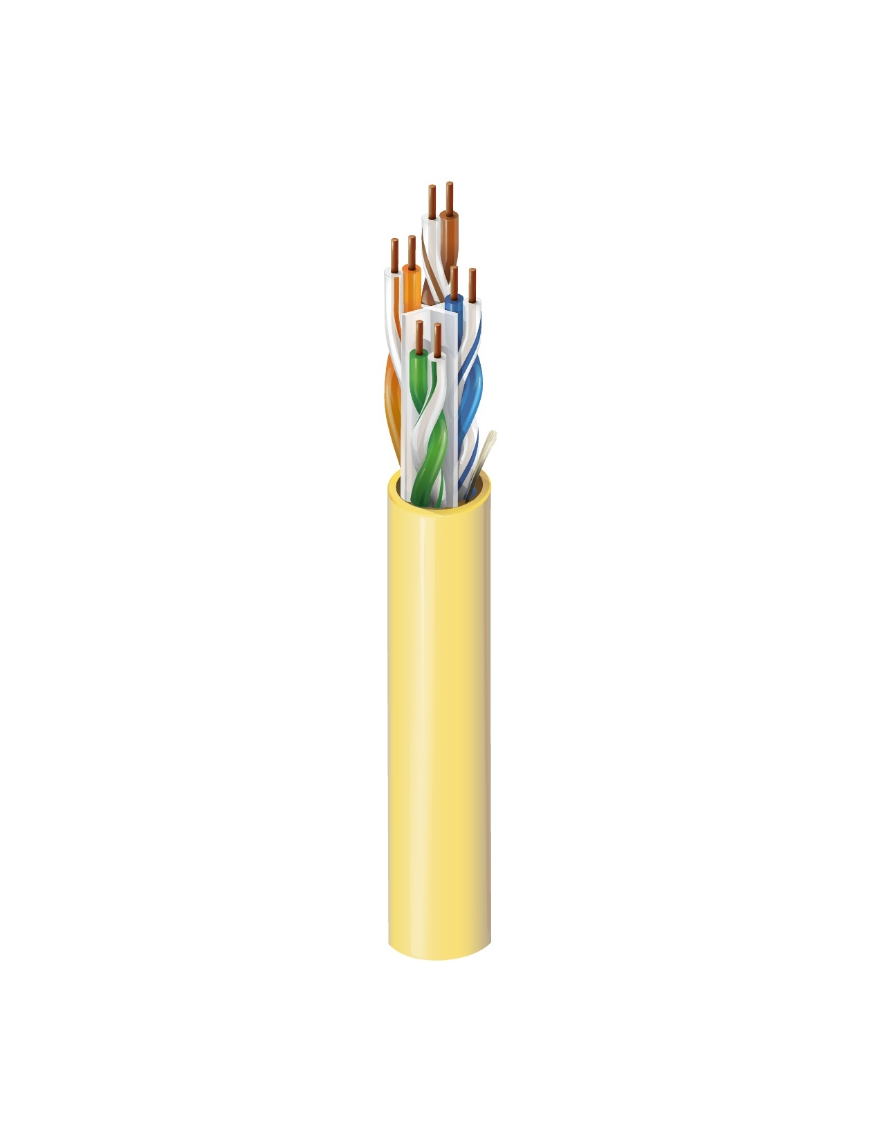 Ethernet Cable, 23 AWG, Solid, Plenum, Bonded, U/UTP - Unshielded ...