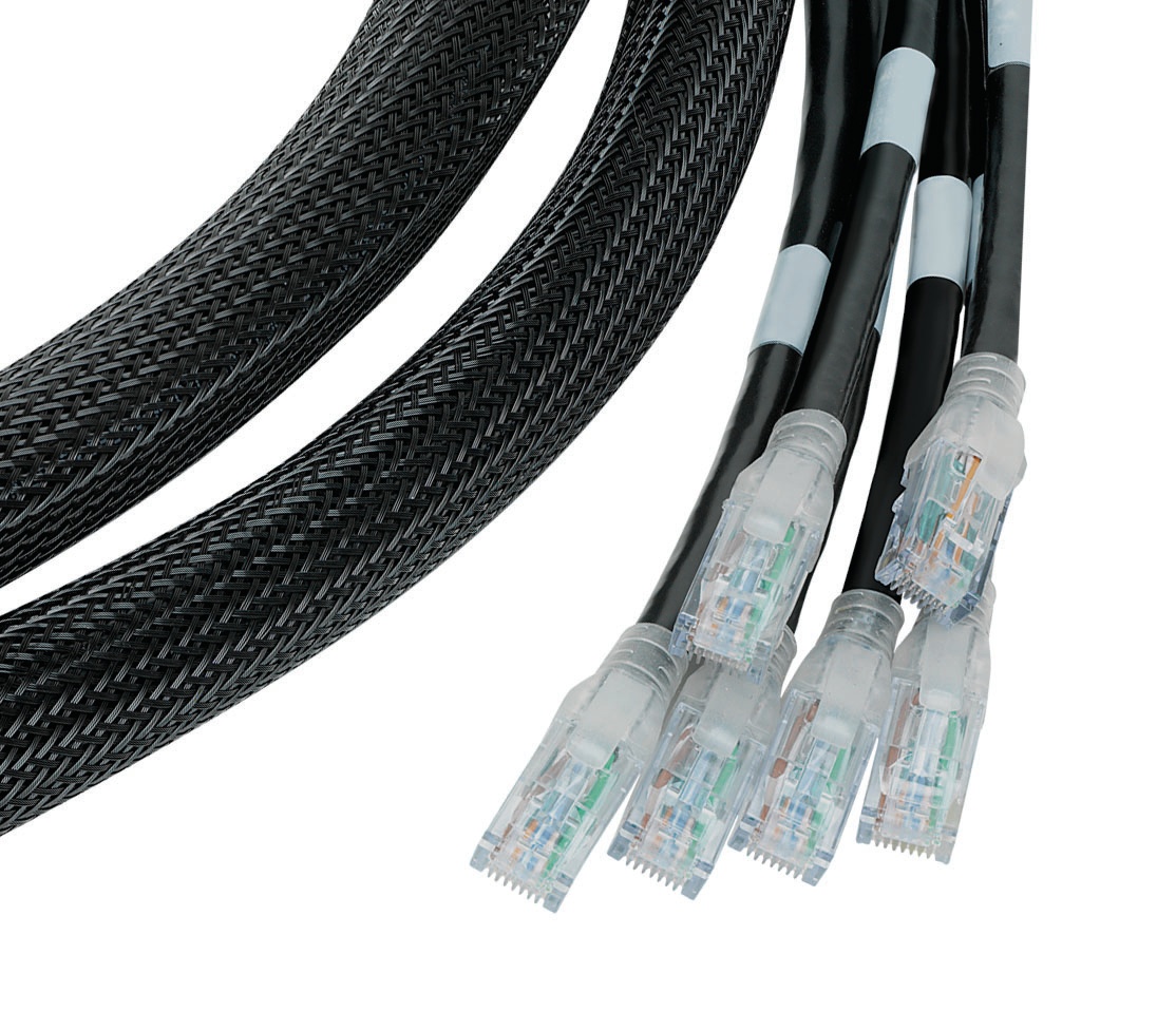 Cable Assembly, Cat 6A, 24 AWG, Solid, 28 ft. L, U/UTP