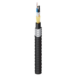 Outdoor Loose Tube Armored Double Jacket Cable OS2 12-Fiber OSP Loose-Tube Black